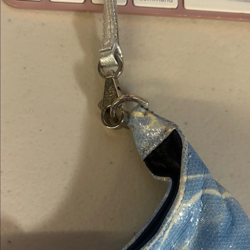 Cindy Logo Bag  Les Petits Joueurs Small Tiny purse cloud sky pool printed jewel